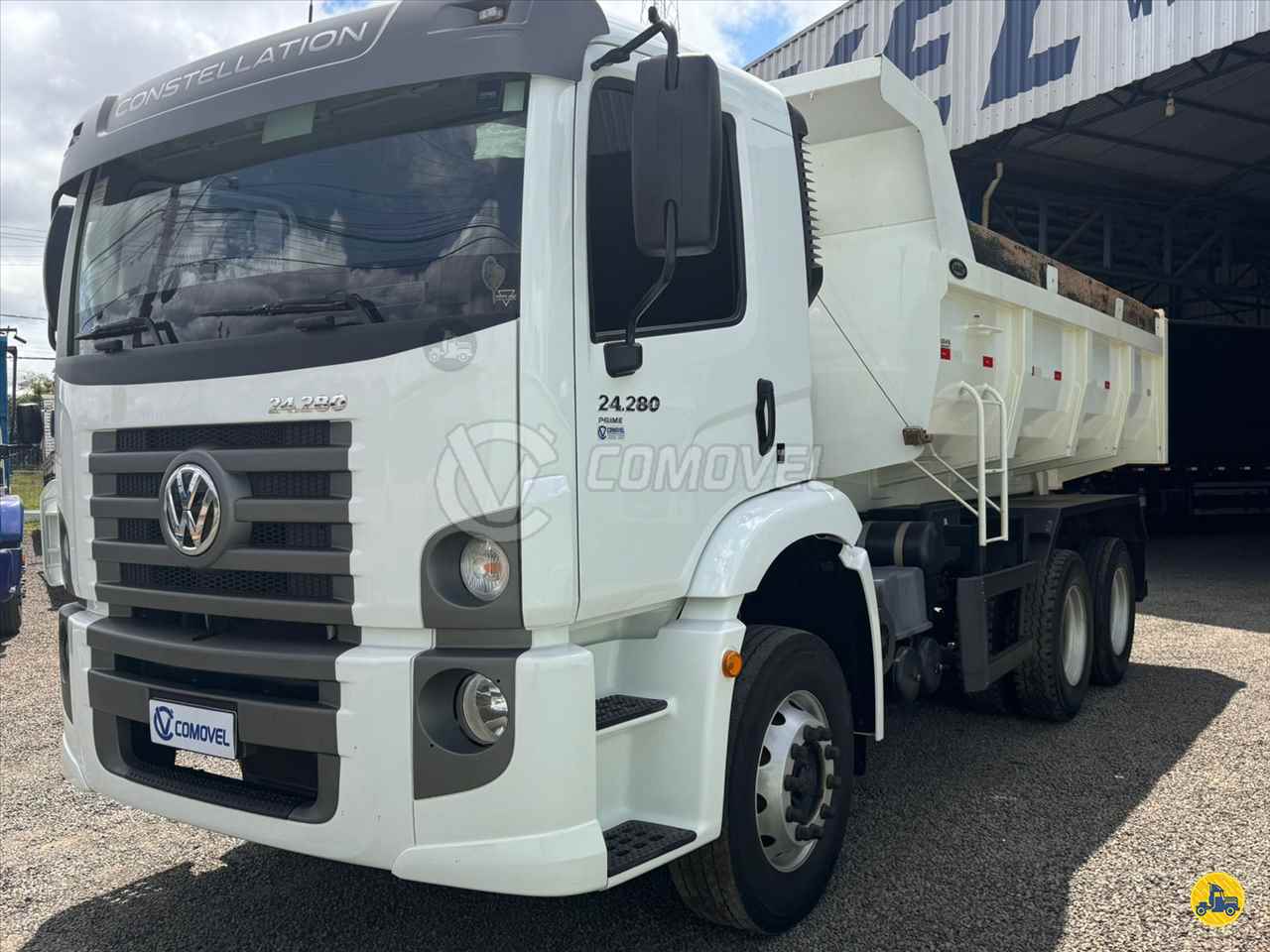 CAMINHAO VOLKSWAGEN VW 24280 Caçamba Basculante Truck 6x2 Comovel Comercial Montealtense de Veículos MONTE ALTO SÃO PAULO SP
